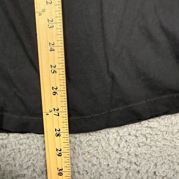 Buck Mason Shirt Mens 2XL Black Slub Classic Curved Hem Short Sleeve Crew Neck - Picture 8 of 9